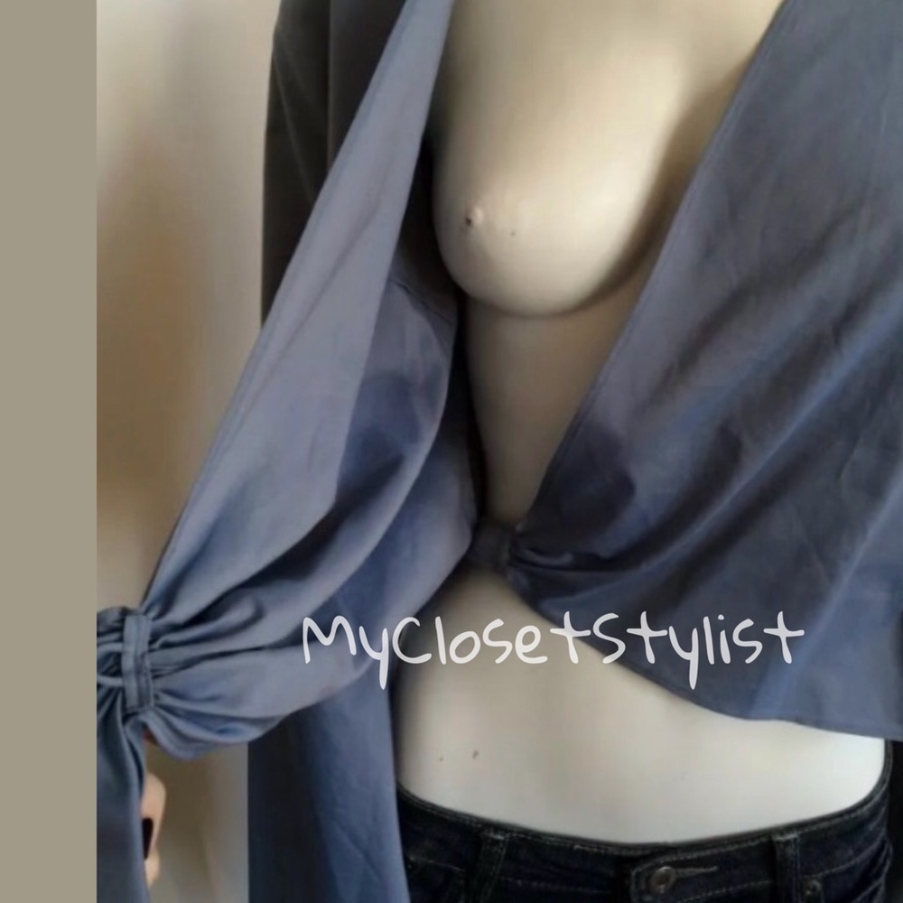 BANANA REPUBLIC $239 Shimmer SILK SHANTUNG TOP! S - Picture 2 of 4